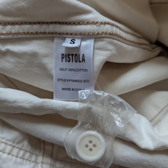 REVOLVE Pistola Parker Short Romper Ecru Small - Picture 10 of 13